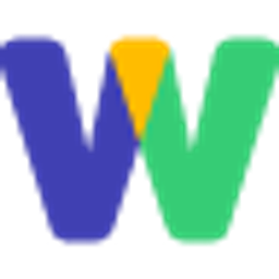 Auto-generated description: A stylized letter W is formed using three colored segments: blue on the left, yellow in the middle, and green on the right.