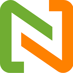 Auto-generated description: A stylized, angular design features a green and an orange arrow-like shape interlocked to form a symmetrical pattern.